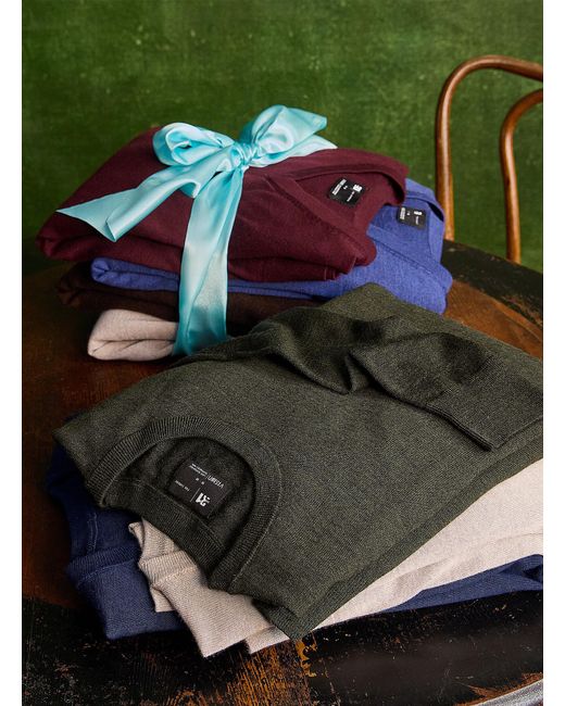 Le 31 Green Responsible Merino Wool Crew for men