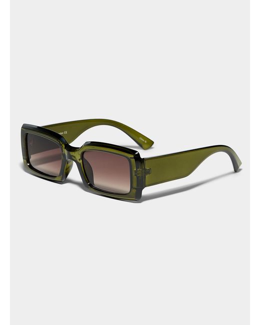 Simon's Multicolor Hazel Translucent Rectangular Sunglasses