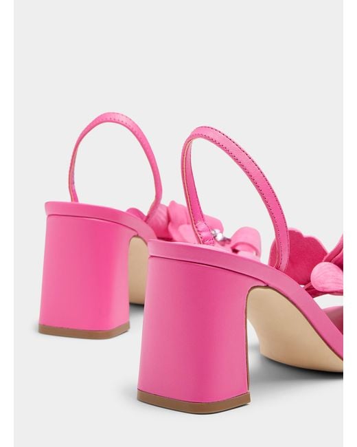 Steve Madden Pink Farrie Flowers Heeled Sandals Women