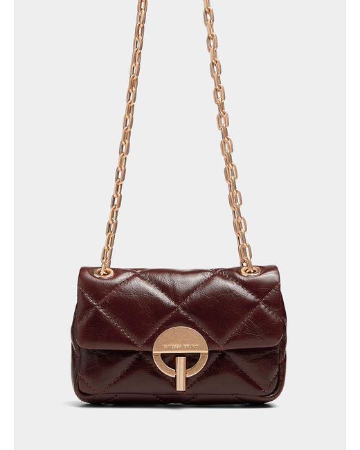 Vanessa Bruno White Moon Quilted Leather Mini Bag