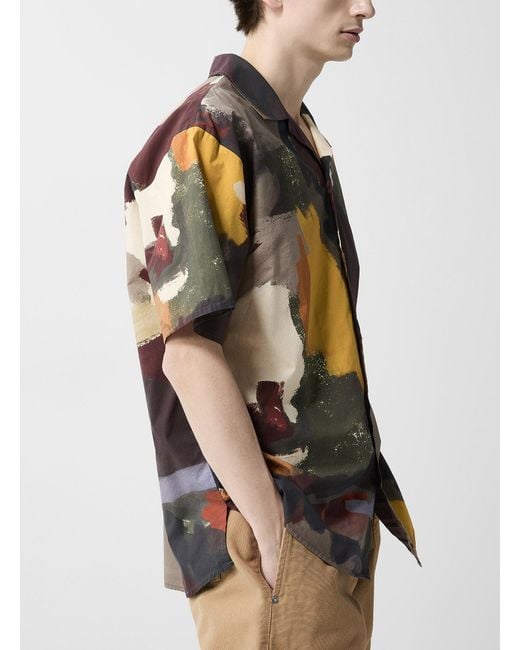 J.W. Anderson Black Abstract Print Short for men