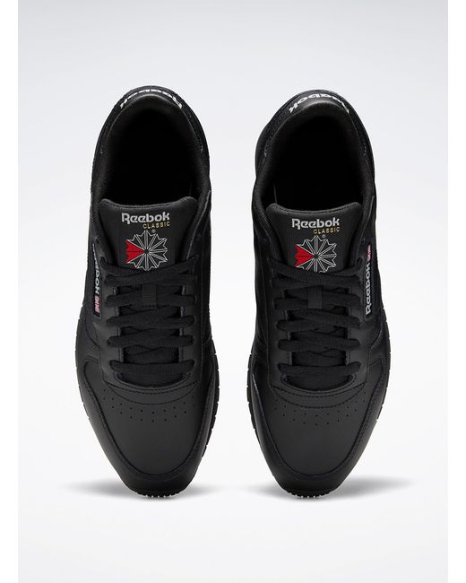Reebok Black Classic Leather Sneakers Men for men