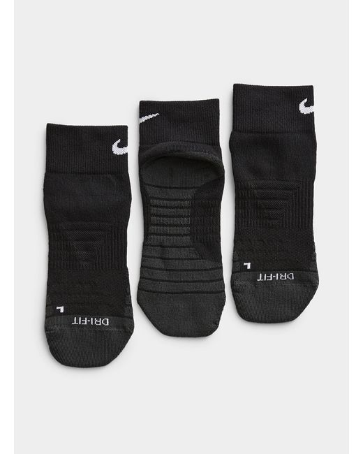 Nike Everyday Max Padded Ankle Socks Set Of 3 in Black | Lyst
