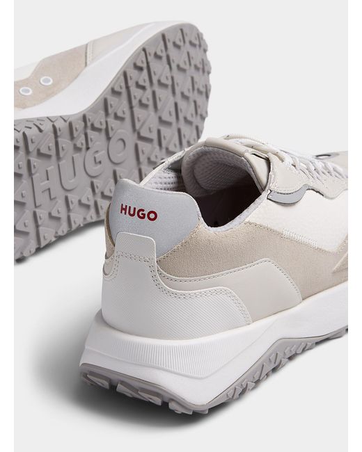 HUGO White Kane Runn Sneakers Men for men