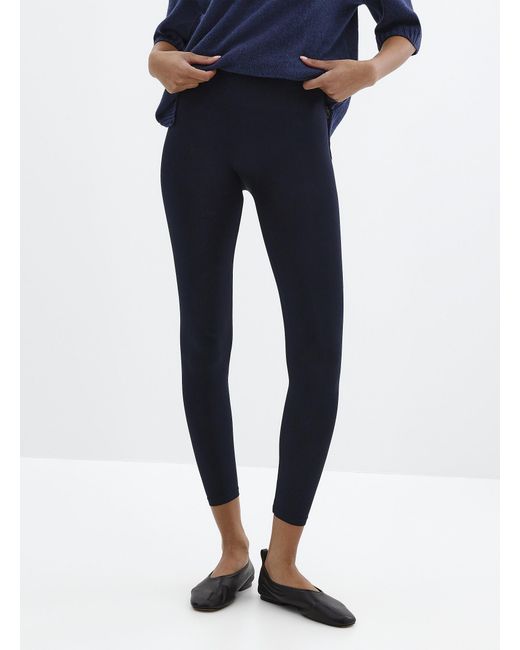 Simon's Blue Microfibre legging