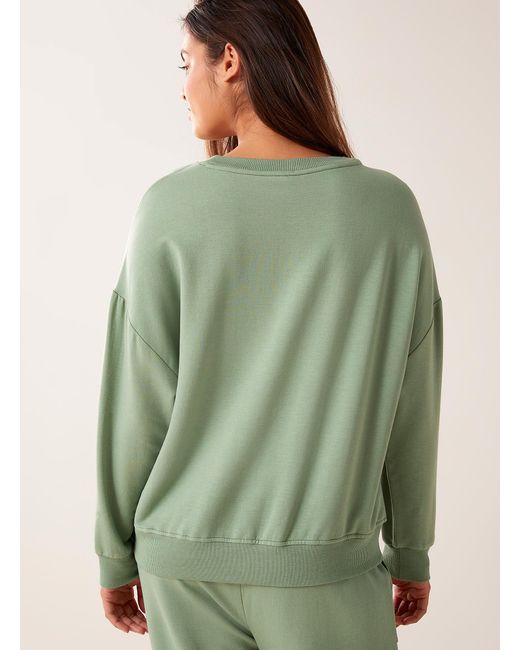 Miiyu Green Soft Modal Lounge Sweatshirt