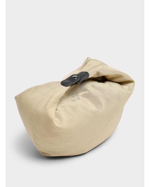 Lemaire Natural Fortune Croissant Filt Netting Bag