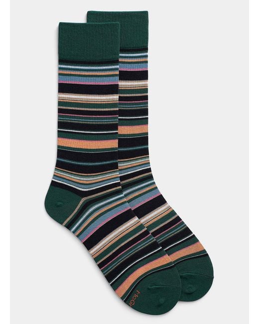Mcgregor Black Summery Stripe Sock for men