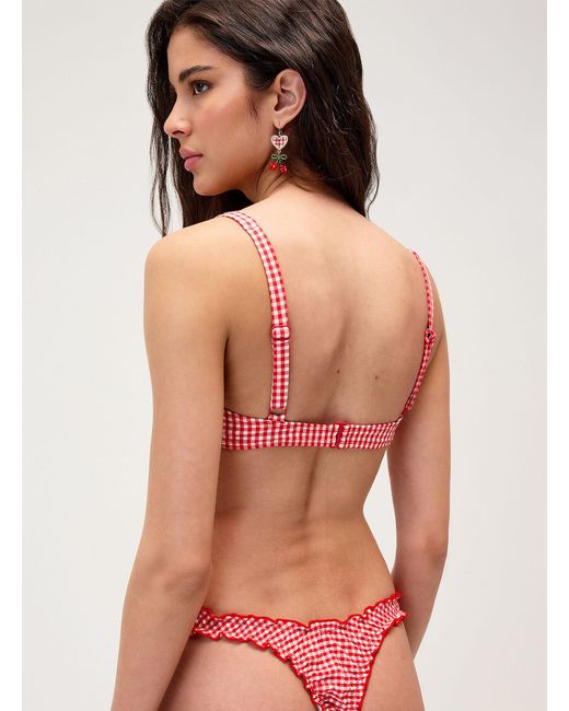 Simon's Red Gingham Ruffle