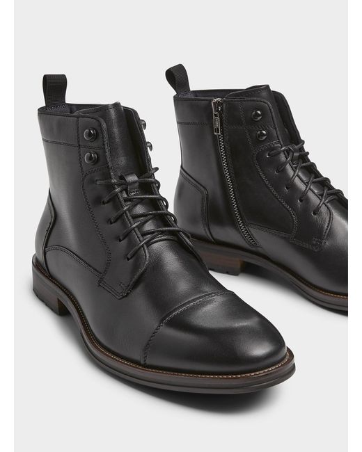 Steve Madden Black Daymonn Boots Men for men