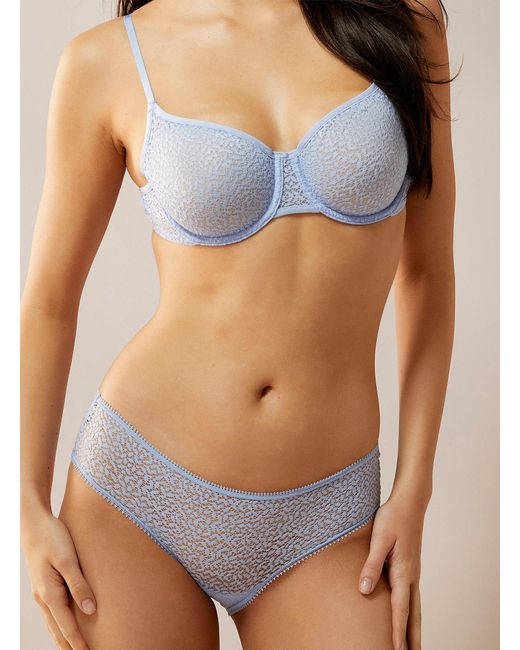 DKNY Blue Modern Lace Hipster Brief
