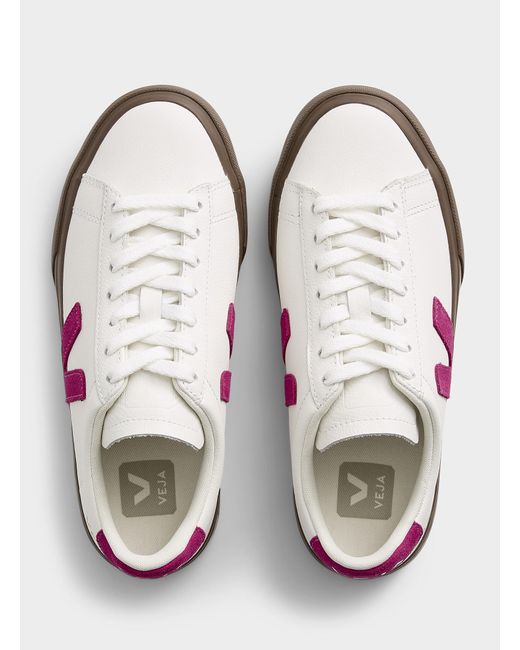 Veja Pink Campo Fuchsia Accents Sneakers Women