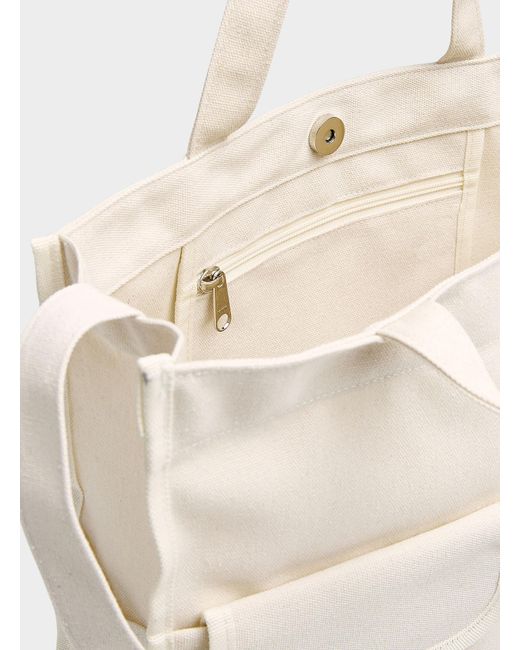 Le 31 Natural Structured Utility Tote for men