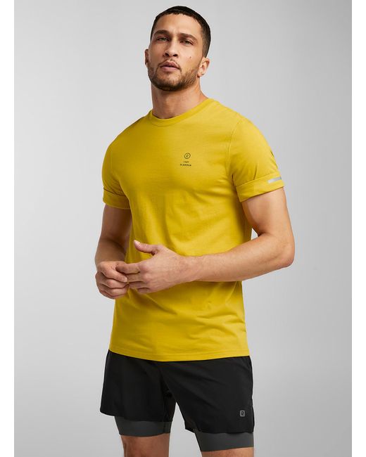 Ciele Athletics Yellow Peace Sign Tee for men