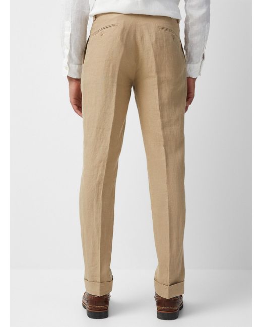 Polo Ralph Lauren Natural Sand Pure Linen Pant for men
