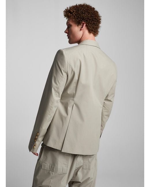 Rick Owens Gray Pearl Grey Supple Cotton Jacket for men