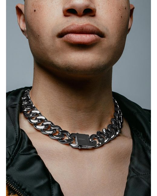 Vitaly Riot Chain Necklace in Grey (Gray) for Men - Lyst