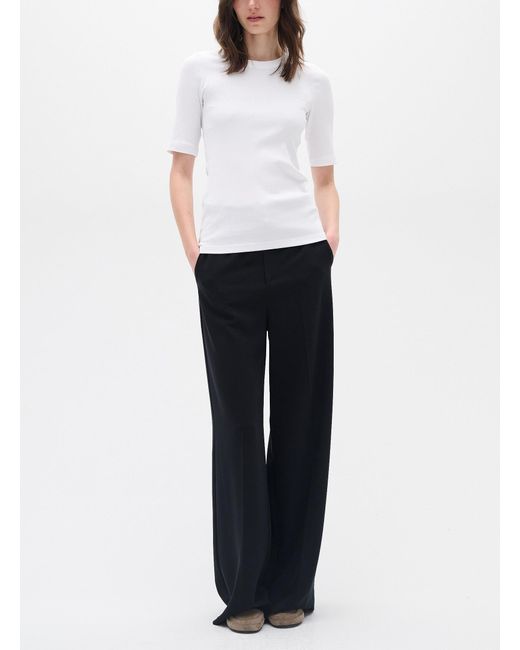 Inwear White Dagna Fitted Ribbed T