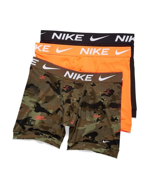 Nike Orange Essential Micro Boxer Briefs 3 for men