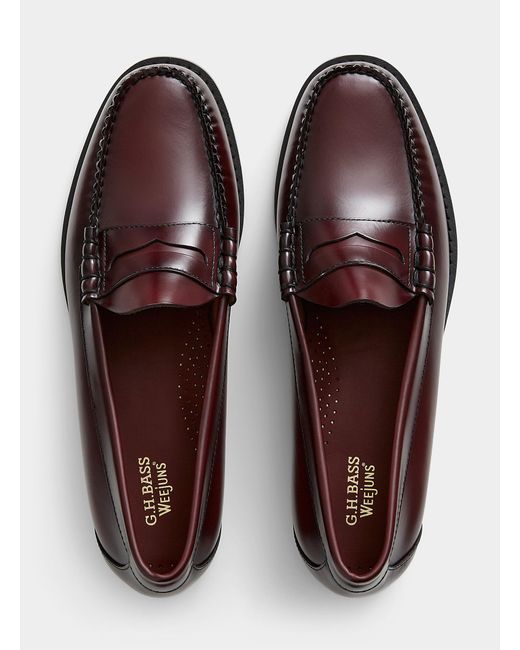 G.H.BASS Brown Larson Weejuns Loafers Men for men