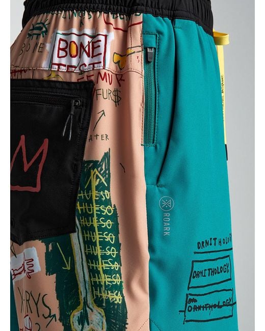 Roark Multicolor Serrano Basquiat Stretch Short for men