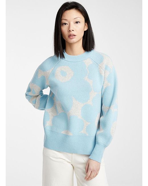 Marimekko Blue Kietoa Unikko Sweater
