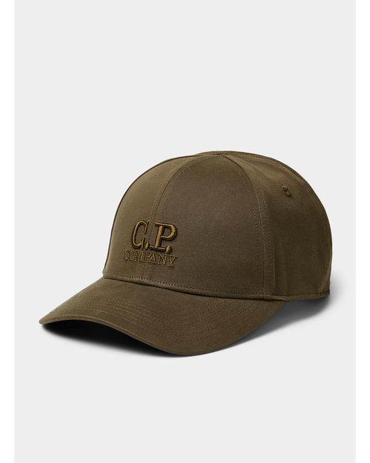 C P Company Green Logo Embroidery Baseball Cap for men