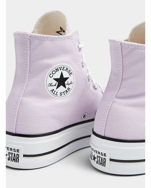 Converse All Star Amethyst Platform Sneakers Women in Purple | Lyst