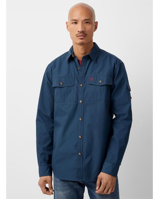 Fjallraven Blue Singi Trekking Overshirt for men