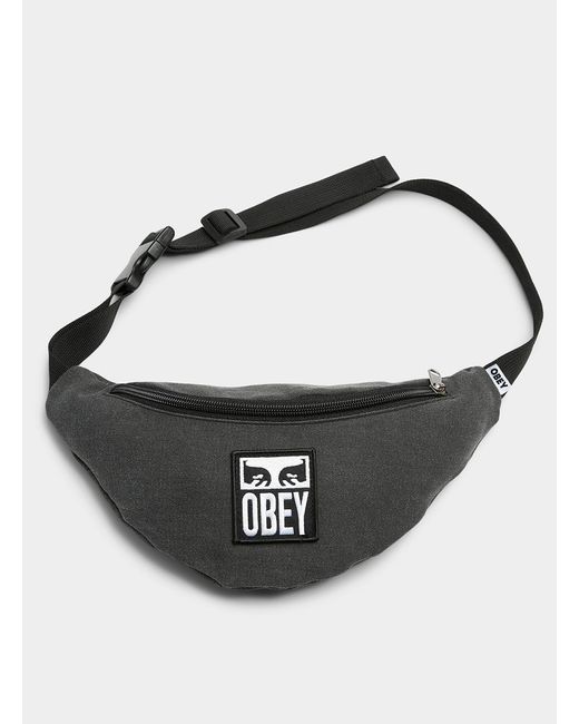 Obey Black Eyes Icon Ii Emblem Belt Bag for men