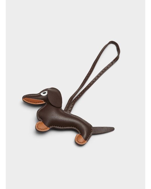 Simon's White Dachshund Bag Charm