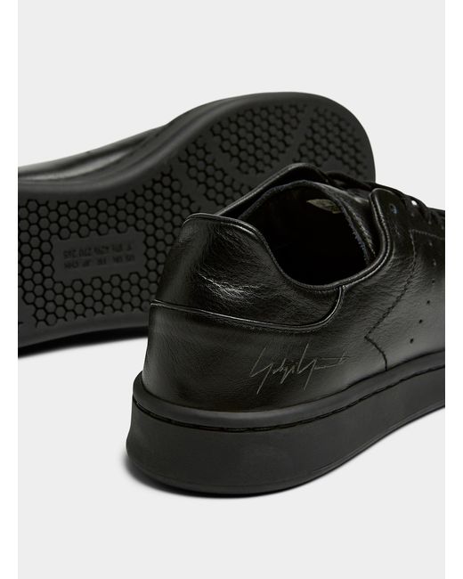Y-3 Stan Smith Black Leather Sneakers Men (men, Black, 12) for men