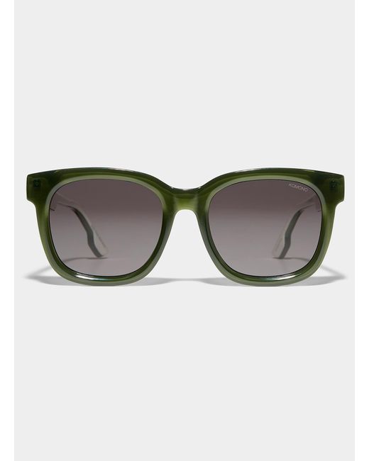 Komono Brown Sienna Translucent Square Sunglasses
