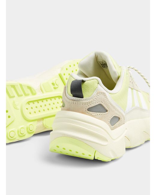 adidas Originals Zx 2k Boost Beige And Lime Sneaker Men in Green for Men |  Lyst