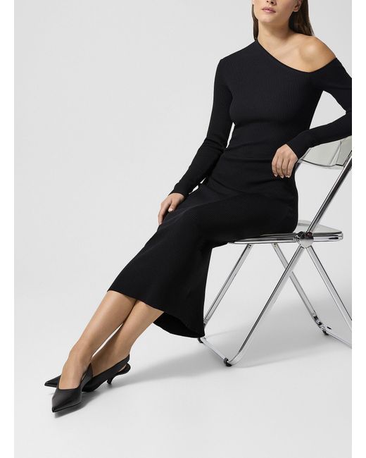 STAUD Lois Asymmetric Dress in Black | Lyst Canada STAUD Lois Asymmetric Dress in Black | Lyst Canada