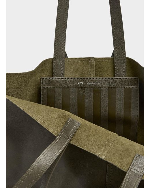 AMI Multicolor Midi Tote Bag