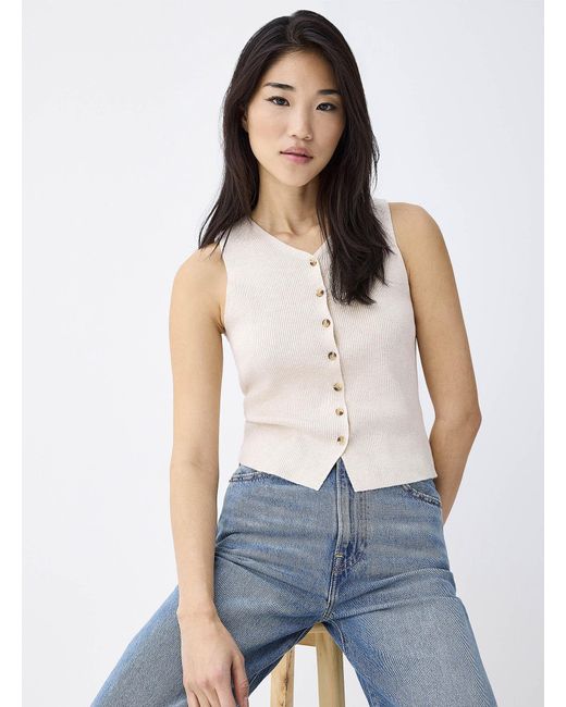 Twik Blue Buttoned Rib