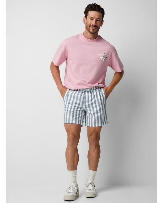 Jack & Jones Pink Seaside Stripe Short for men