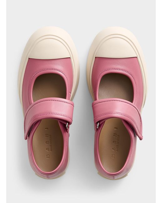 Marni Pink Pablo Platform Mary Janes Women