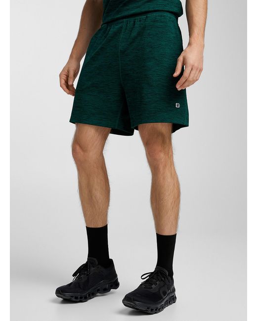 I.FIV5 Green Space Dye Heavyweight Jersey Short for men