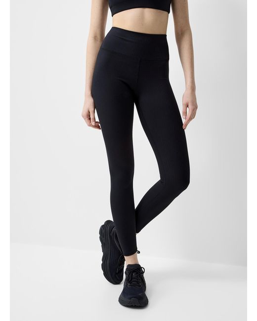 I.FIV5 Blue Ribbed legging 26" Length