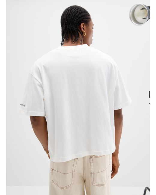 Papi White Small Logo Oversized T for men