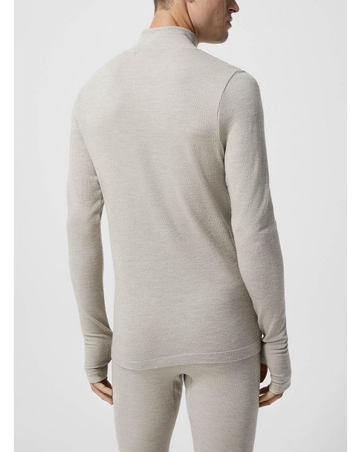 Boss Gray Zippered Mock for men