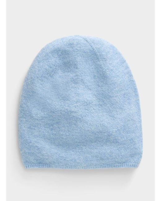 Simon's Blue Solid Casual Tuque