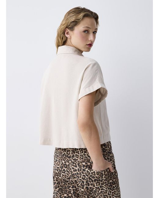 ONLY Natural Touch Of Linen Boxy