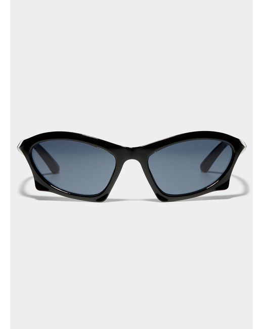 Le 31 Blue Brock Oval Sunglasses for men