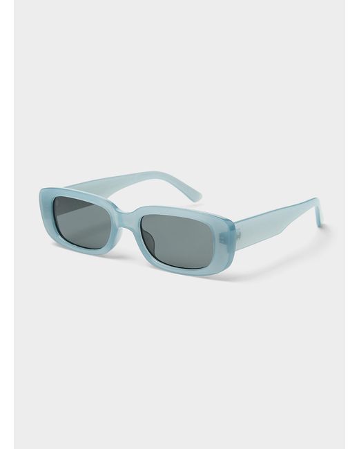 Simon's Blue Megan Rectangular Sunglasses