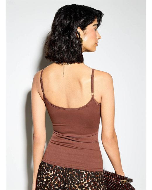 Icône Brown Solid Second Skin Cami