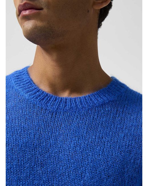 DSquared² Vibrant Blue Mohair Sweater for men