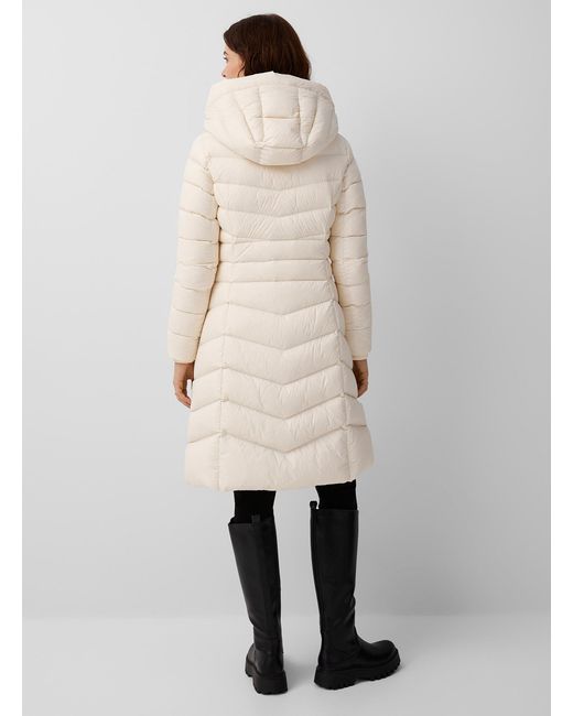 Flare puffer coat best sale